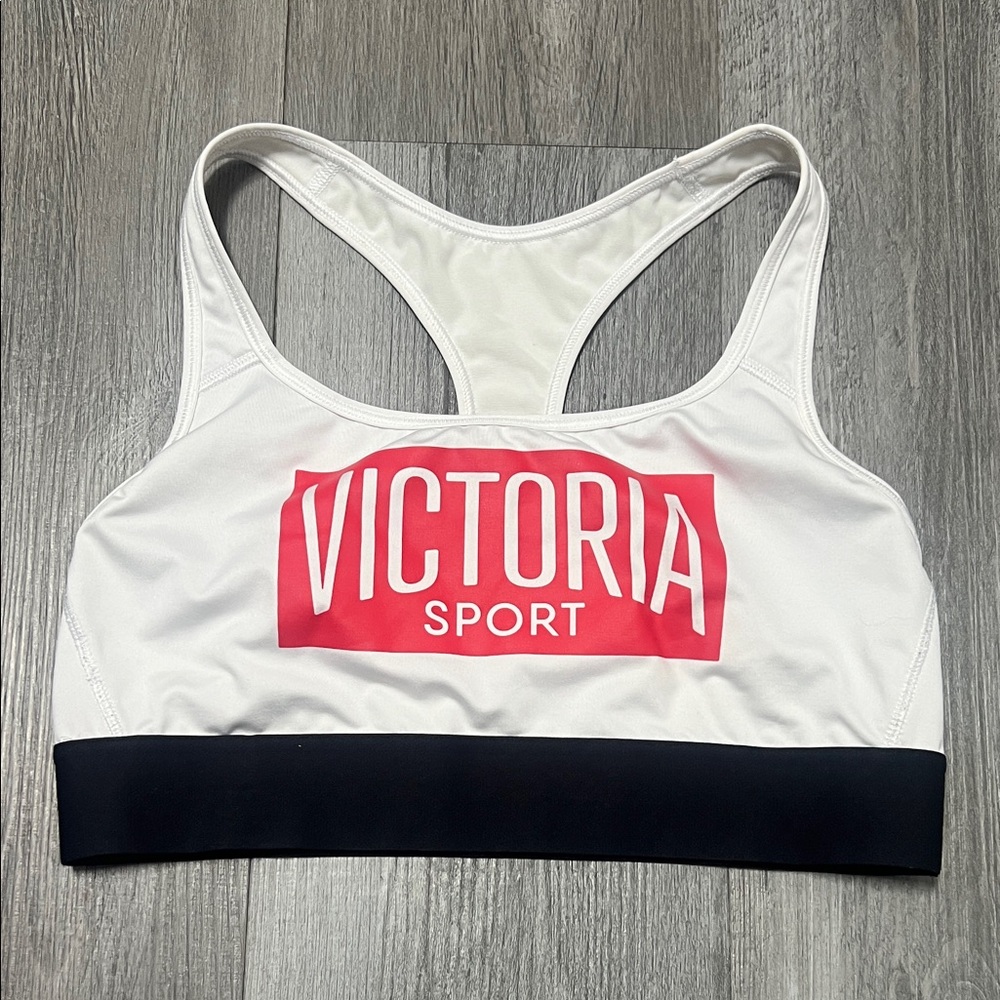 Victoria Sport woman’s sport bra /White ,red& Black /Size M